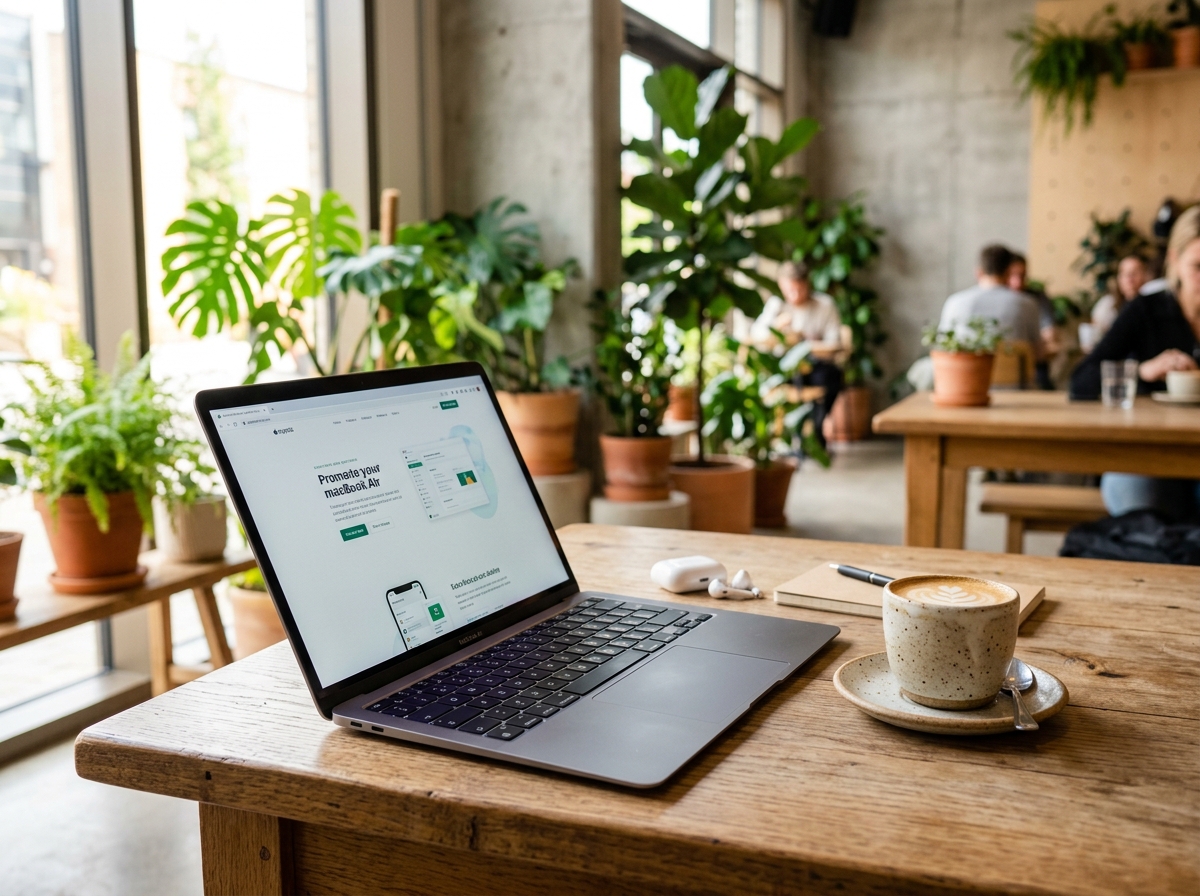 MacBook Neo Cafe Lifestyle